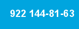 922 144-81-63 922 144-81-63